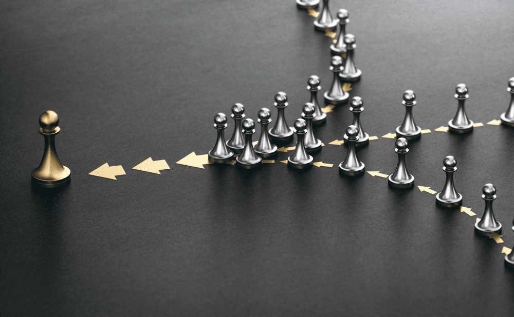 Queen leading in chess